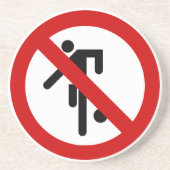 Dessous De Verre En Grès NO Ball Games ⚠ Thai Park ⚠ (Devant)