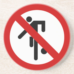 Dessous De Verre En Grès NO Ball Games ⚠ Thai Park Sign ⚠