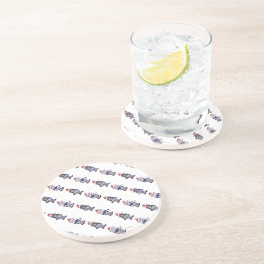 Dessous De Verre En Grès Noël à la vache (Côté)