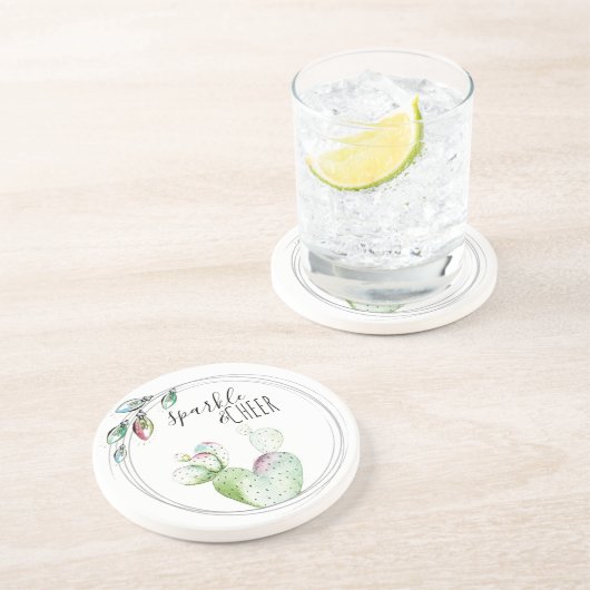 Dessous De Verre En Grès Noël à l'aquarelle (Côté)