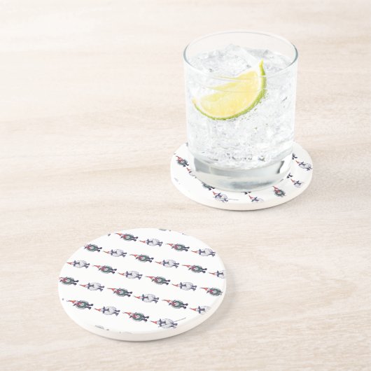 Dessous De Verre En Grès Noël aux moutons (Côté)
