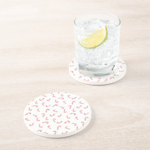 Dessous De Verre En Grès Noël Canne à Sucre