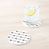 Dessous De Verre En Grès Noël des pingouins (Côté)