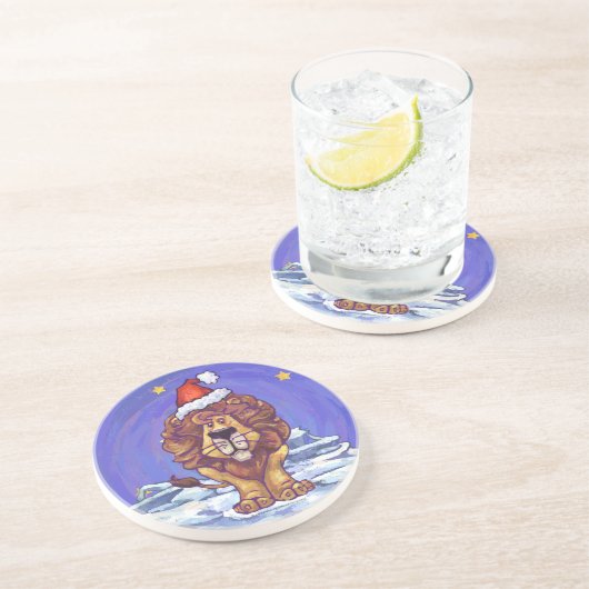Dessous De Verre En Grès Noël du lion (Côté)