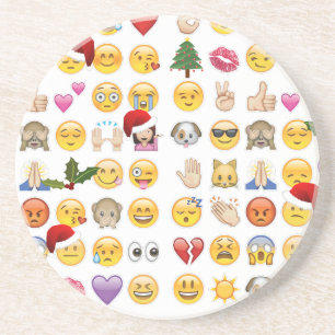 Dessous De Verre En Grès noël emojis