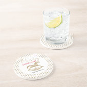 Dessous De Verre En Grès Noël en bois Rocking Horse (Côté)