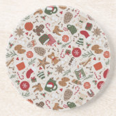 Dessous De Verre En Grès Noël et épices (Devant)