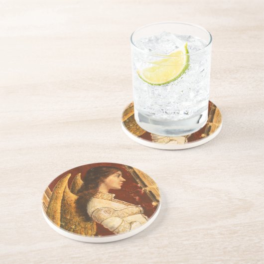 Dessous De Verre En Grès Noël Fresco Angel (Côté)