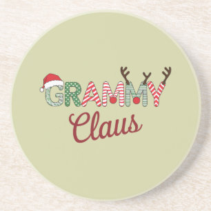 Dessous De Verre En Grès Noël Grammy Claus Noël Grand-mère Cadeau Noël
