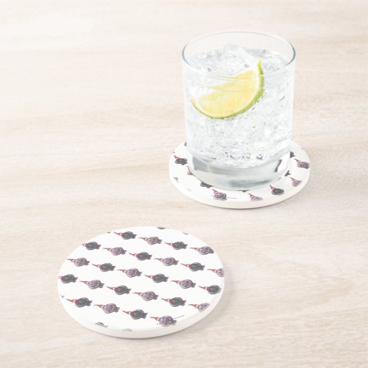 Dessous De Verre En Grès Noël Hippopotame (Côté)