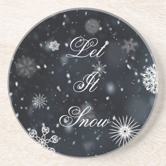 Dessous De Verre En Grès Noël/hiver (Devant)