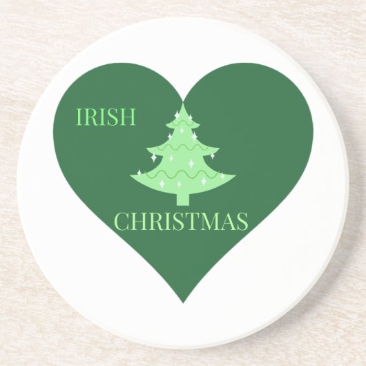 Dessous De Verre En Grès Noël irlandais (Devant)
