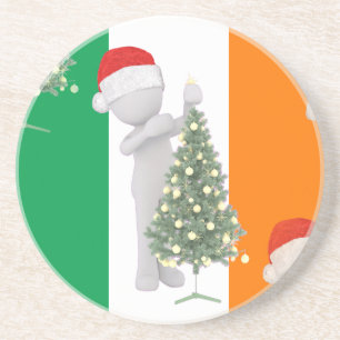 Dessous De Verre En Grès noël irlandais