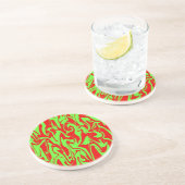 Dessous De Verre En Grès Noël Swirl (Côté)