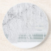 Dessous De Verre En Grès Noël vacances hiver neige (Devant)