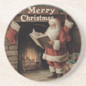 Dessous De Verre En Grès Noël vintage (Devant)