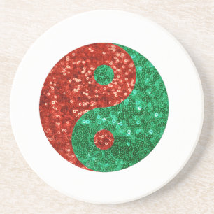 Dessous De Verre En Grès noël yin yang