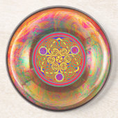 Dessous De Verre En Grès noeud celtique (Devant)