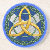 Dessous De Verre En Grès Noeud celtique de trinité (Devant)