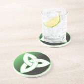 Dessous De Verre En Grès Noeud celtique de trinité (Côté)