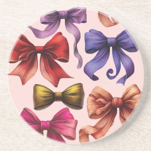 Dessous De Verre En Grès Nœud papillon (Devant)