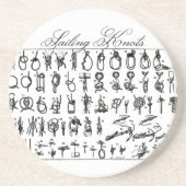 Dessous De Verre En Grès Noeuds de navigation (Devant)