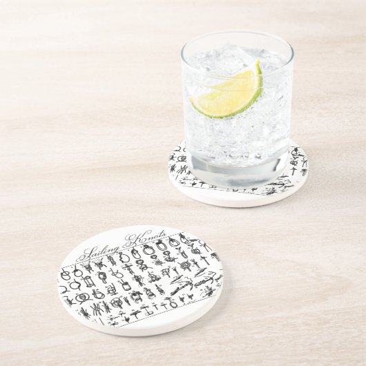 Dessous De Verre En Grès Noeuds de navigation (Côté)