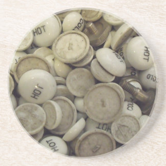 Dessous De Verre En Grès Noeuds vintages en porcelaine chaude et froide
