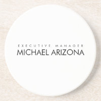 Noir & Blanc Minimaliste Simple Plaque Moderne