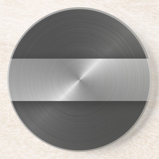 Dessous De Verre En Grès Noir et acier (Devant)