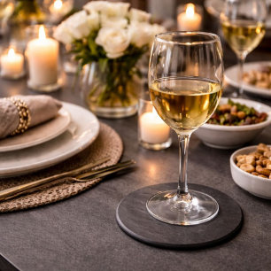 Dessous De Verre En Grès Noir et tendance