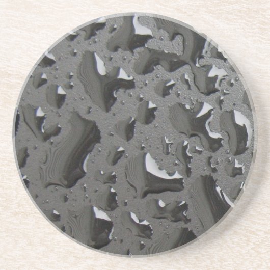 Dessous De Verre En Grès Noir humide (Devant)