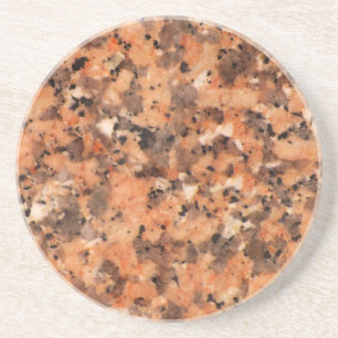 Dessous De Verre En Grès Noir orange repéré de motif animé de texture de