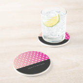 Dessous De Verre En Grès Nom de petit déjeuner rose œufs frits (Côté)