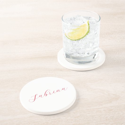 Dessous De Verre En Grès Nom d'écriture professionnelle classique personnal (Côté)