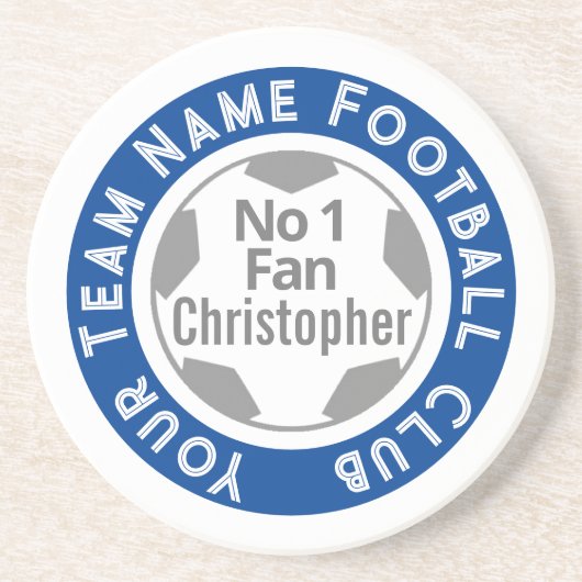 Dessous De Verre En Grès Nom du club de football sur (Devant)