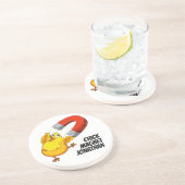 Dessous De Verre En Grès Nom personnalisé Chick Magnet (Côté)