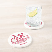 Dessous De Verre En Grès Nom personnalisé Copenhagen Danemark (Côté)