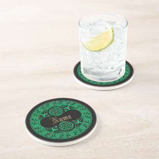 Dessous De Verre En Grès Nom personnalisé irlandais celtique