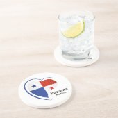 Dessous De Verre En Grès Nom personnalisé Panama Love (Côté)