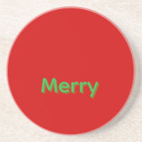 Nom vert joyeux sur fond rouge
