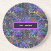 Dessous De Verre En Grès Nommez Votre Poison Sandstone (Devant)