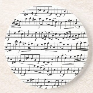 Dessous De Verre En Grès Notes de musique feuille