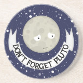 Dessous De Verre En Grès N'oubliez pas Pluton (Devant)