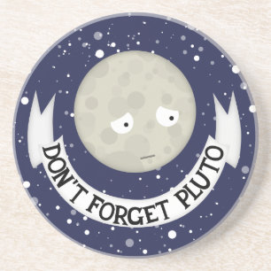 Dessous De Verre En Grès N'oubliez pas Pluton