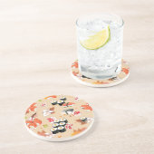 Dessous De Verre En Grès Nourriture japonaise : Motif 3 de sushi (Côté)