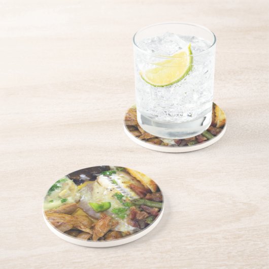 Dessous De Verre En Grès Nourriture pour la pensée (Côté)