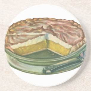Dessous De Verre En Grès Nourriture vintage, tarte au citron meringuée dess