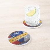 Dessous De Verre En Grès Nous Le Peuple Drapeau Américain (Côté)