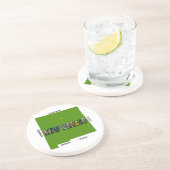 Dessous De Verre En Grès Nouveau Mexique Plan Plan Texte Photo (Côté)